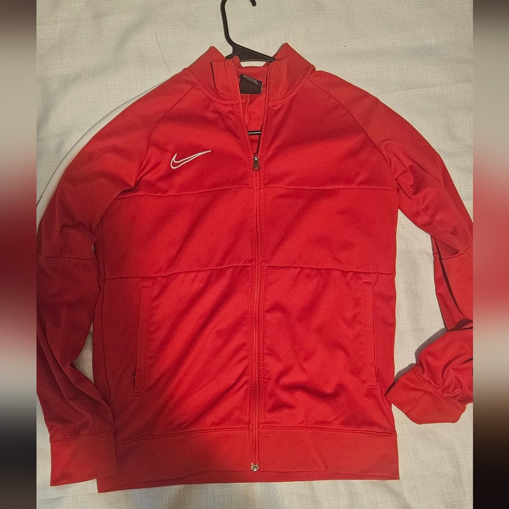Nike Boy's or Girls Red Dri-fit Jacket, Zip Up.